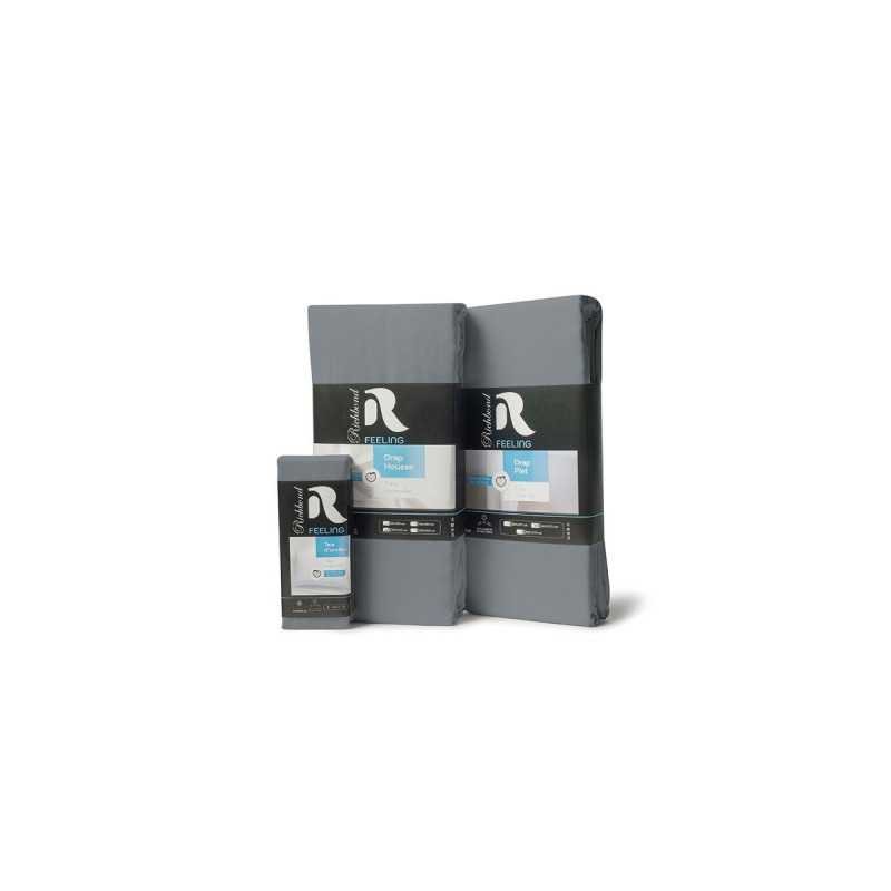 TAIE D'OREILLER COTONELLE GRIS CLAIR