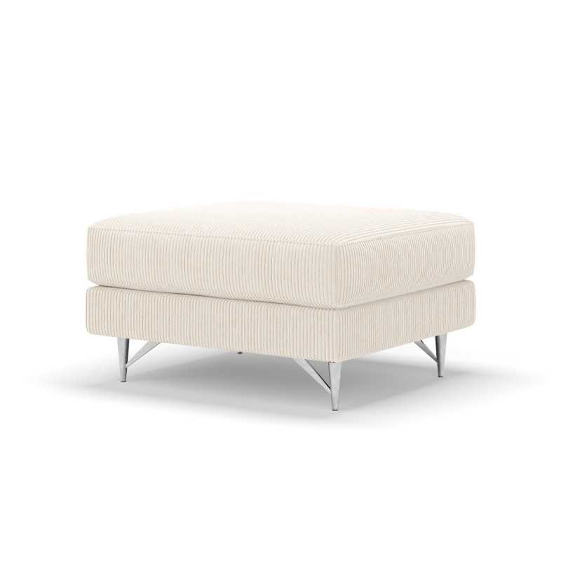 REPOSE-PIEDS TIFFANY VELOURS IVOIRE
