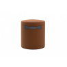 POUF MARS VELOURS UNI ROUILLE